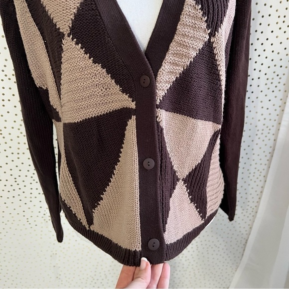 Vintage 90's Colorblock Cardigan - Picture 3 of 7